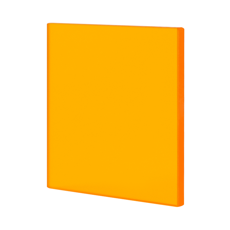 Filtre en verre coupé orange