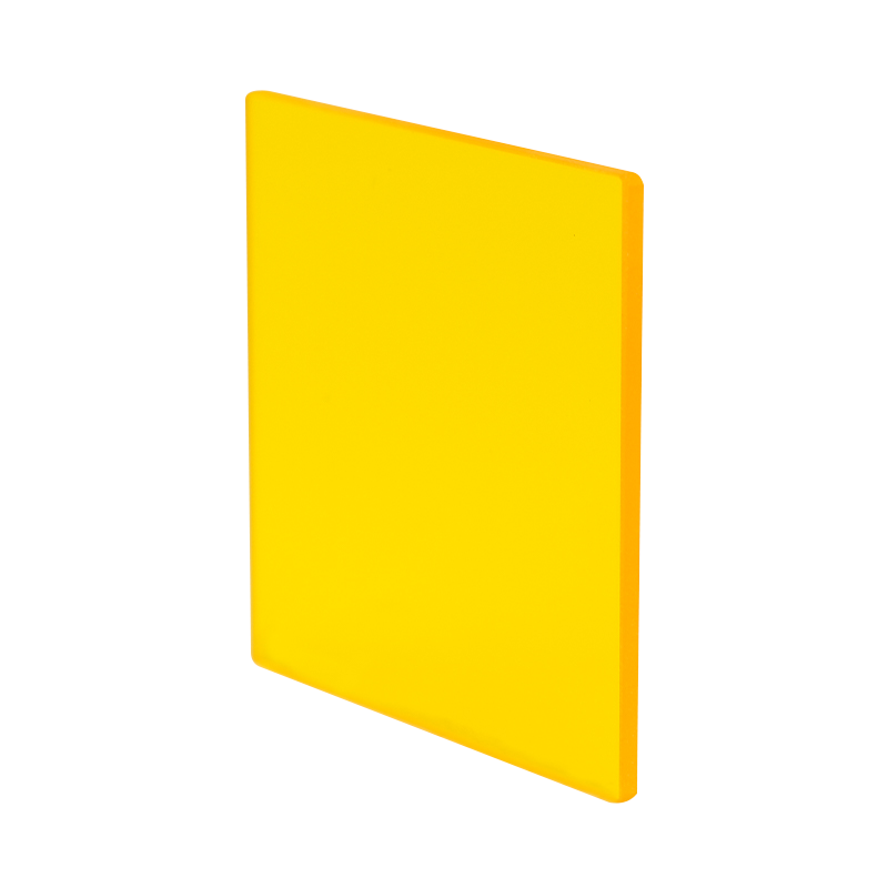 Filtre en verre cut-off jaune doré